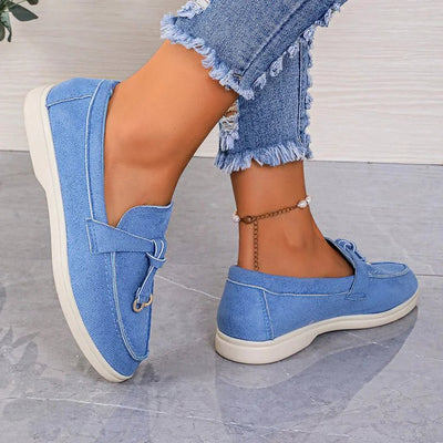 Rilena - Elegante Loafers mit dekorativen Nahtdetails in Knotenform