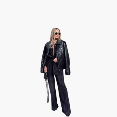 Eleganter Zweiteiler mit Plissee – Damen Sommer Outfit