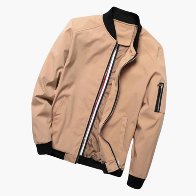 Klassische Bomberjacke für Männer - Reißverschluss und Stil