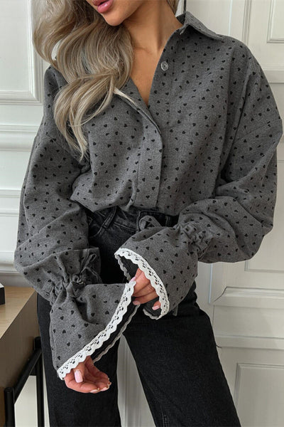 Heidi-Mode | Elegante Blumen-Spitzenbluse