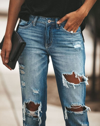 Heidi-Mode | Lässige Denim Ripped Jeans