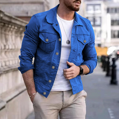 Jeansjacke für Herren - Stylische Übergangsjacke für den Sommer