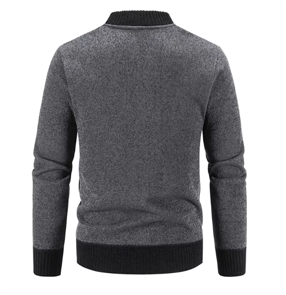 Drio | Stilvolle Herrenstrickjacke mit Reißverschluss und Strickdesign