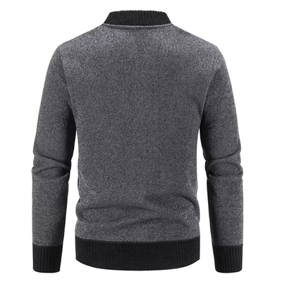 Drio | Stilvolle Herrenstrickjacke mit Reißverschluss und Strickdesign