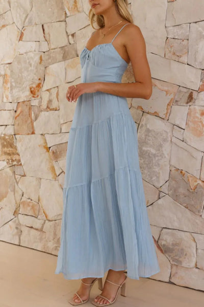 Smocked Back Midi Cami Dress