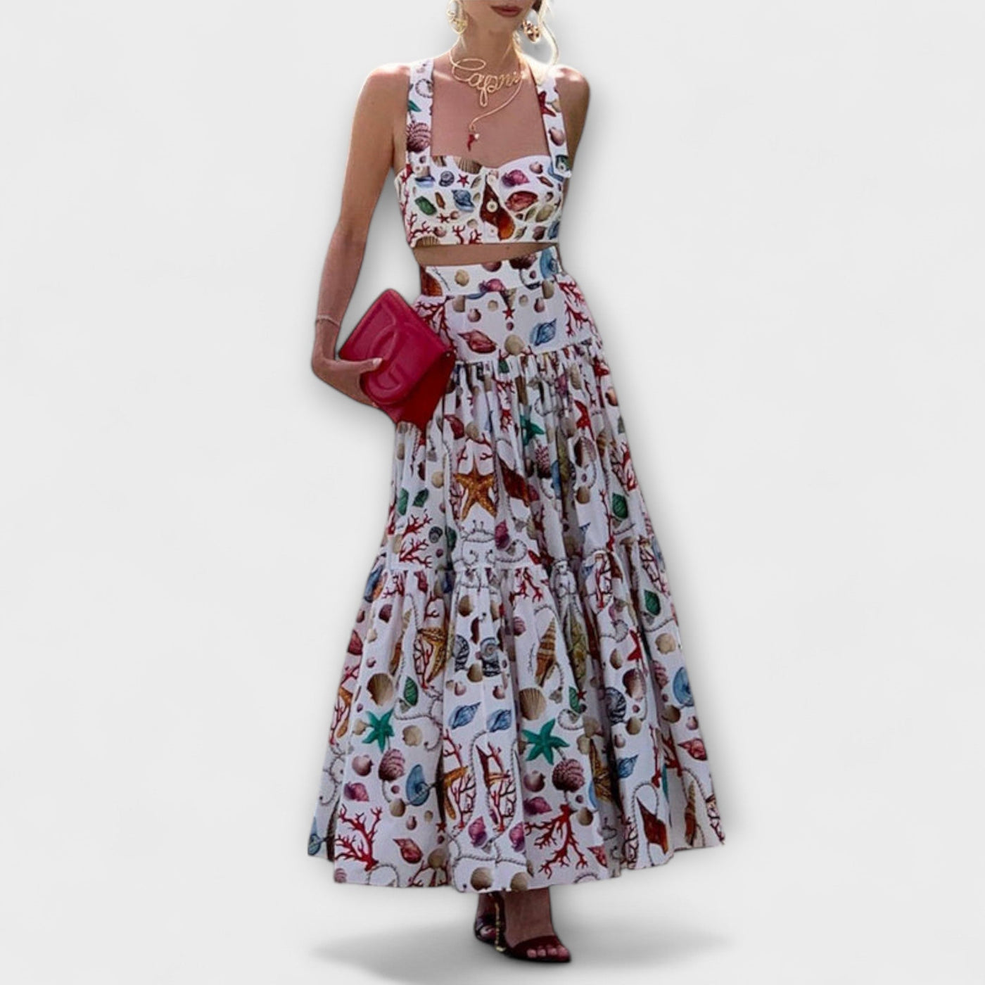 Heather - Elegantes Zweiteiliges Rock-Set