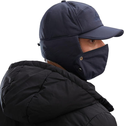 Edward® - Thermomütze mit Ohrenschützern und Gesichtsmaske!