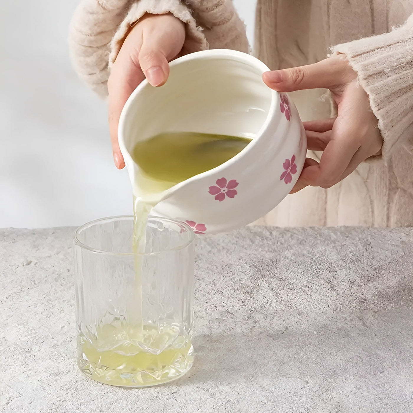 Matcha-Set mit 5 Teilen – Japanisches Teeservice mit Teeschale, Bambusbesen & Sieb