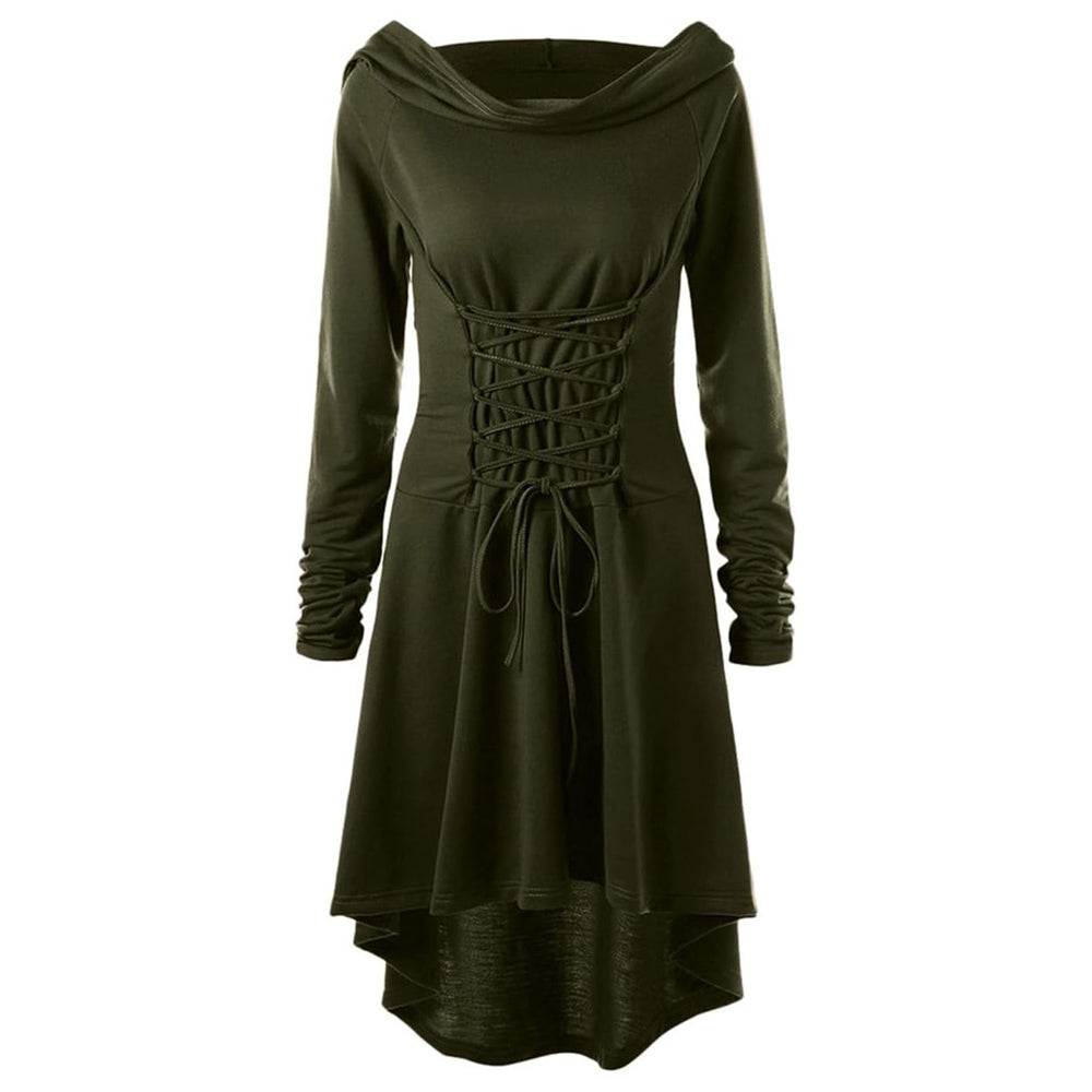 Medieval Fantasy Hooded Dress