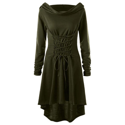 Medieval Fantasy Hooded Dress