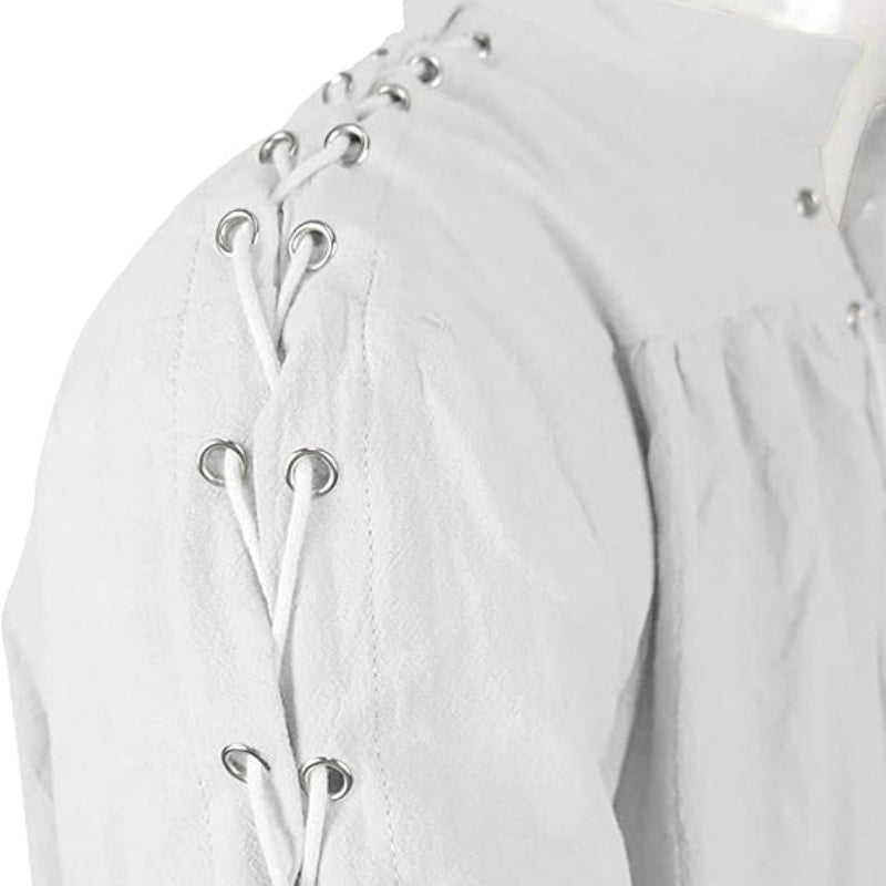 Pirate Style Lace-up Shirt