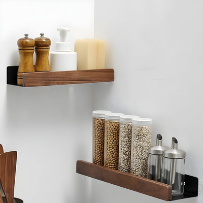 LuxeWood Regal - Hölzernes Badezimmer-Organisationsregal