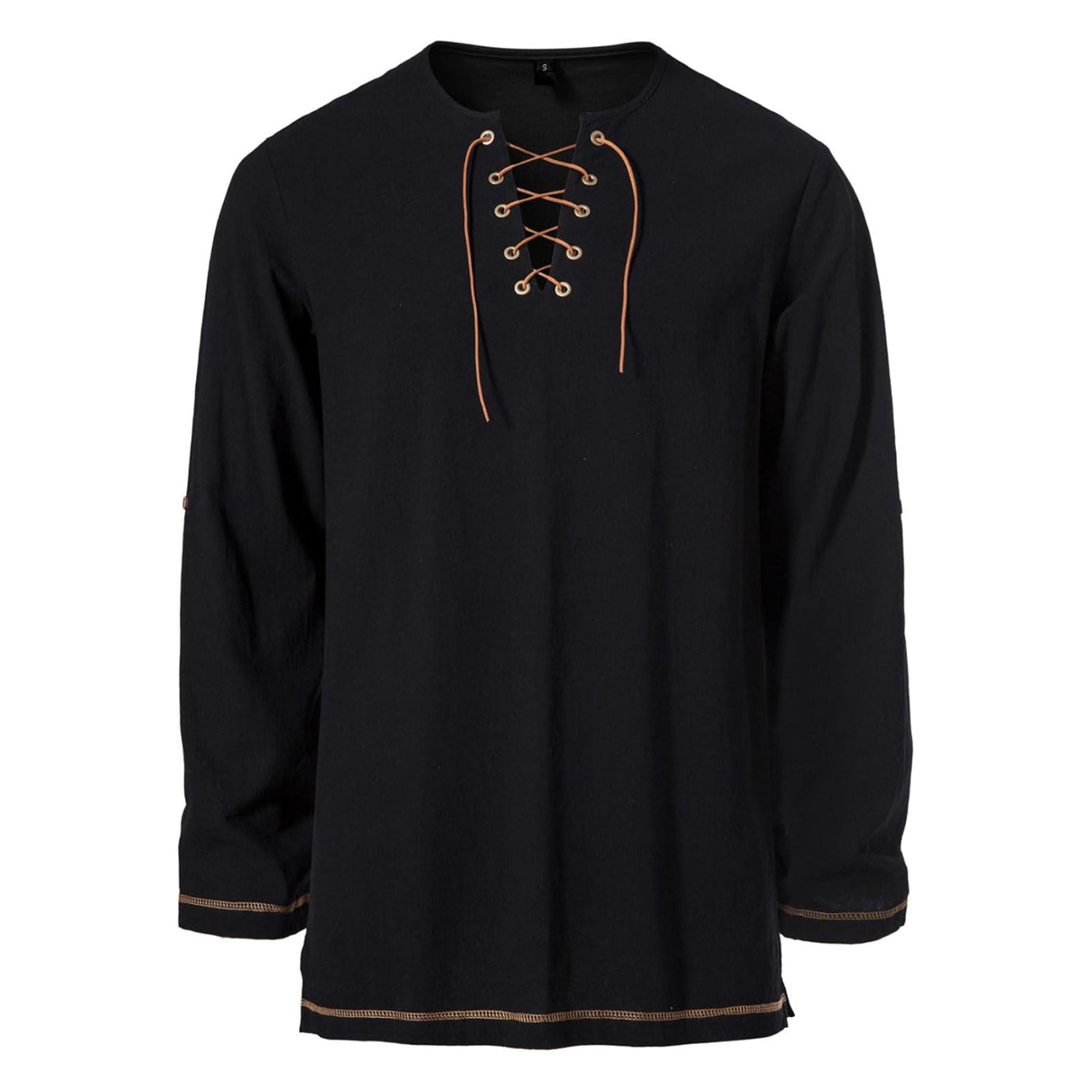 Medieval Style Lace-Up Tunic Top