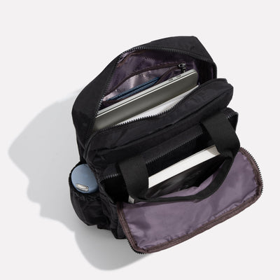 Gepolsterter Damen Rucksack Mit Seitentaschen | Mit Reißverschluss