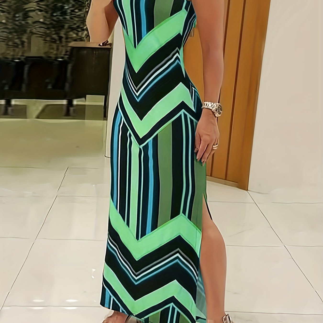 Maxikleid mit Seitenschlitz für Damen