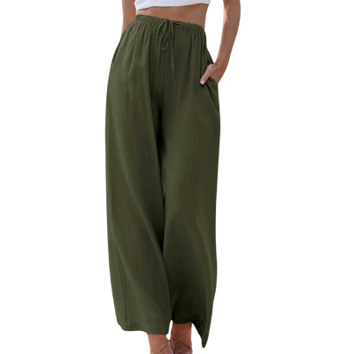 Adeline | Bequeme Baumwoll-Leinenhose mit Eleganz
