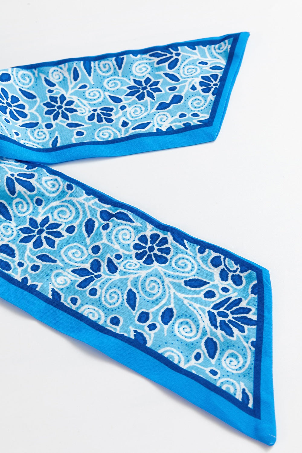 Floral Printed Spaghetti Strap Maxi Dress with Waist Tie