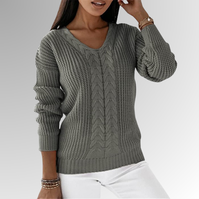 Marimar | Weicher Strickpullover mit Zopfmuster