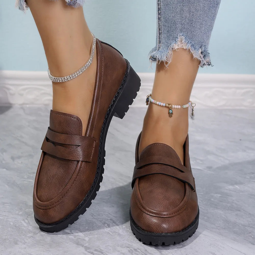 Round Toe Flats Loafers