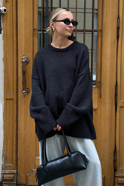 Lässiger Oversized Strickpullover für Damen