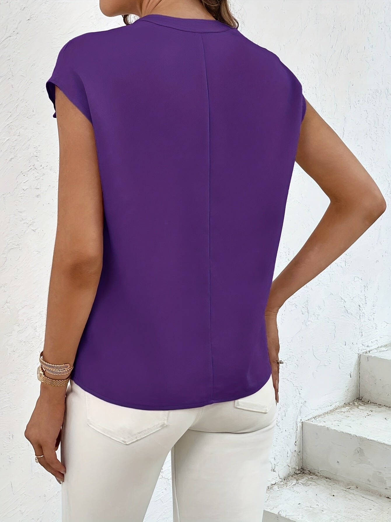 Marquita - Sommerliches Lässiges Hemd Mit Kurzen Ärmeln Und Taschen