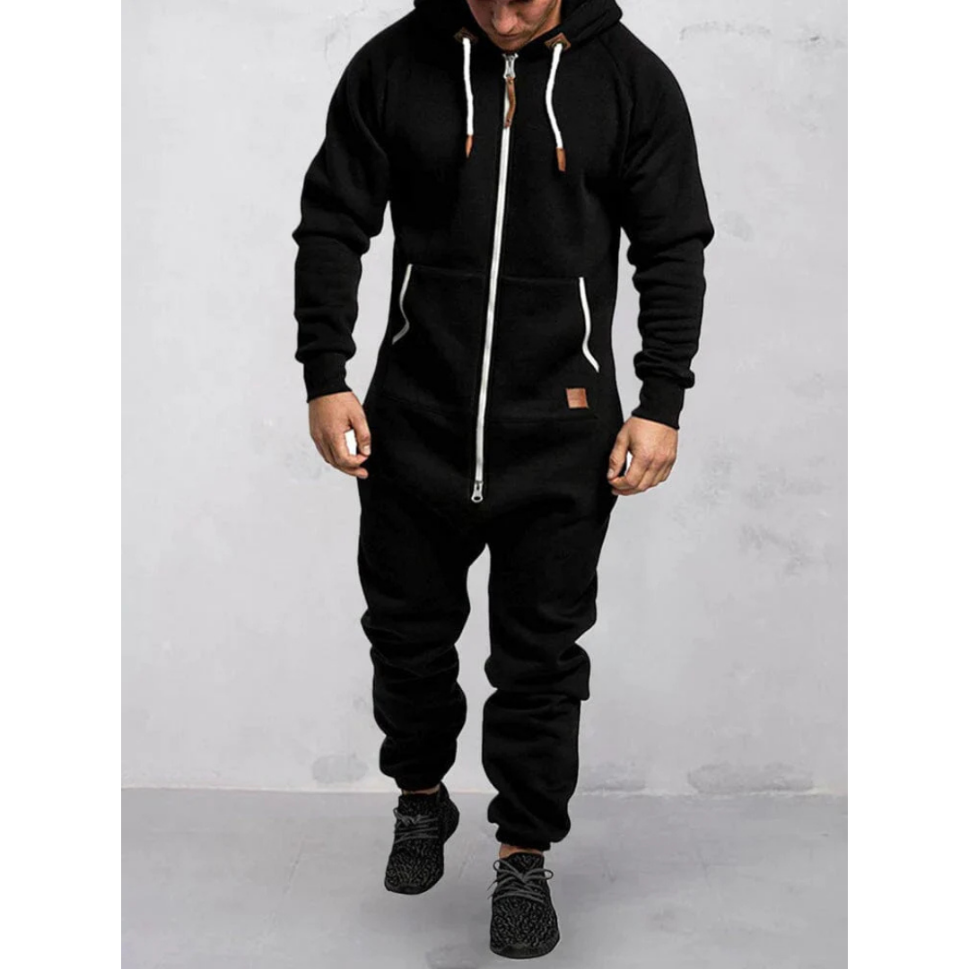 Herren Bequeme Warme Jumpsuit | Kapuze