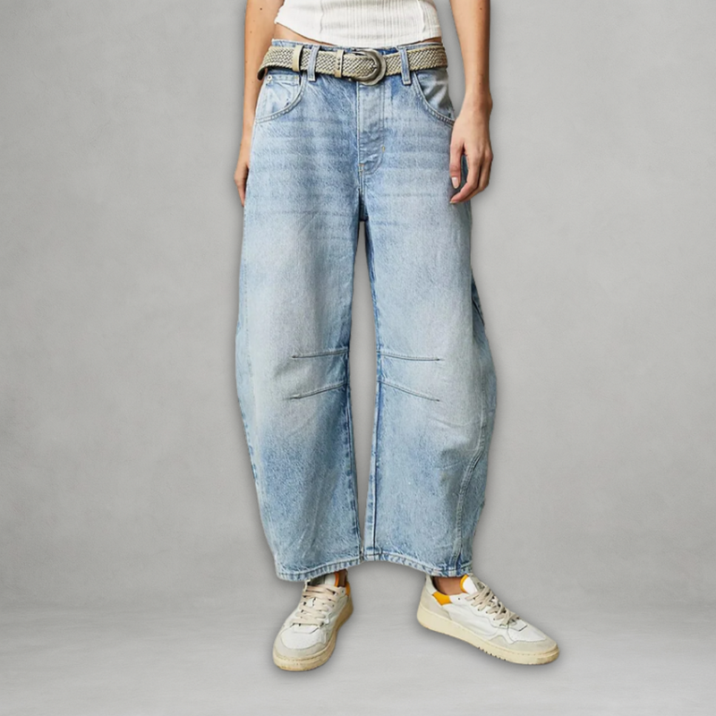 Entela – Lässige Lockere Jeans Mit Tasche