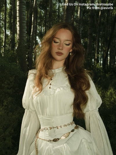 Retro Punk & Gothic Style Dress Set Two Piece Design