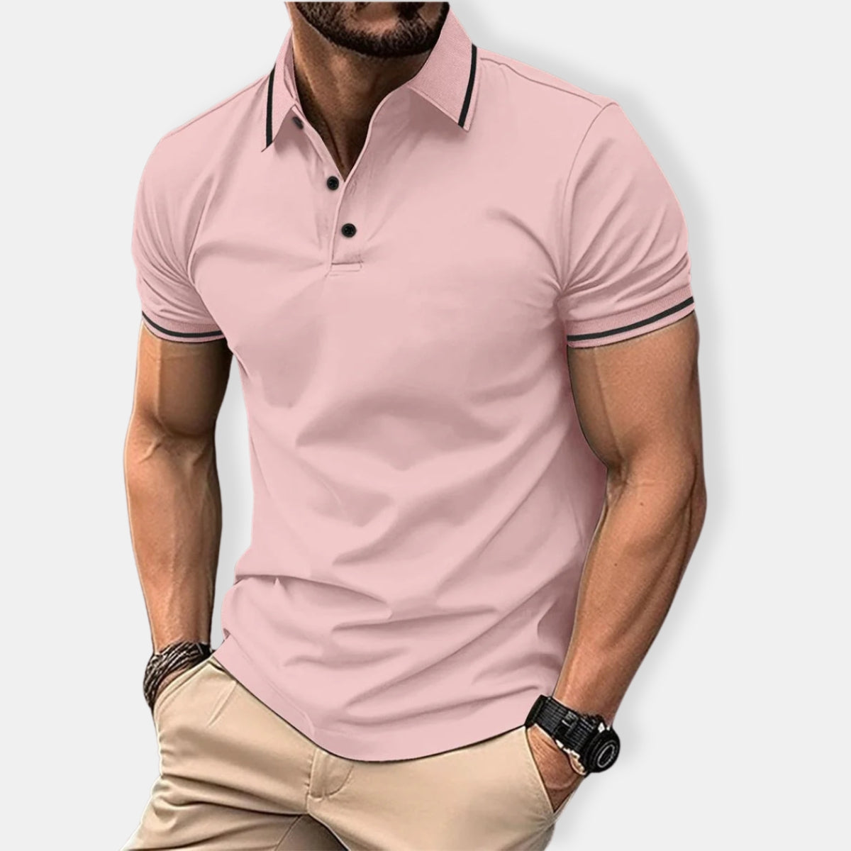 Herren Passform Polo Hemd | Kurzarm