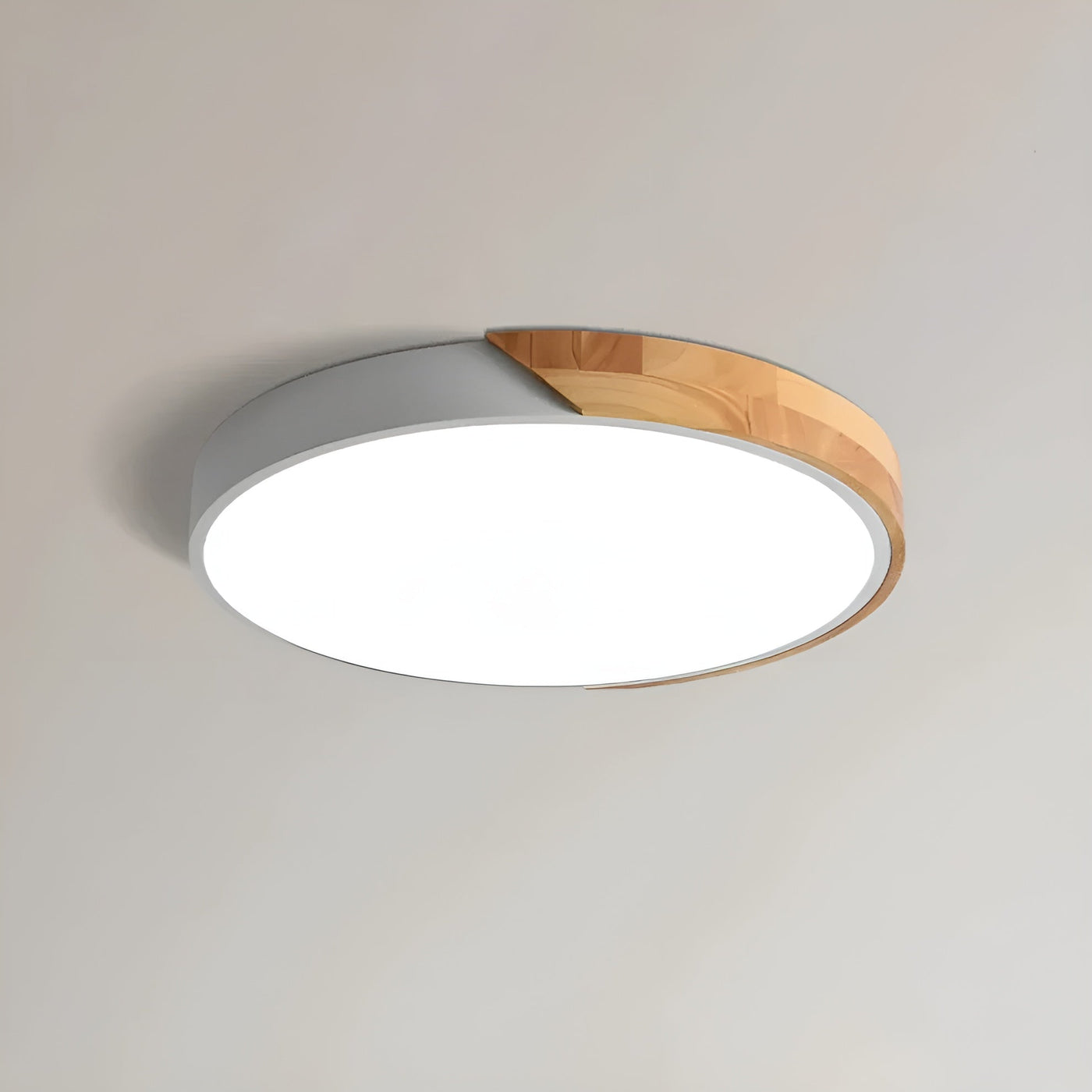 LED-Deckenlampe aus Holz – Skandinavisches Design | Warmes Licht für Wohnräume