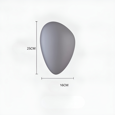 LED Wandleuchte in Kieselstein Design– Dekoratives nordisches Design für Wohnzimmer & Flur