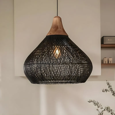 BistroBeam Light - Moderne Rattan-Pendelleuchte