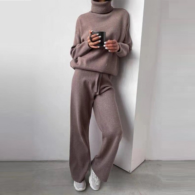 Carmel | 2-teiliges Set, Rollkragenpullover und lange Hose