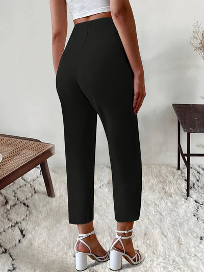Elegante Hose mit hoher Taille und eleganter schlanker Passform für Damen