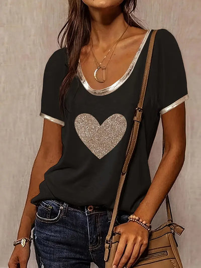 Lamprini - Elegantes Kurzarm T-Hemd