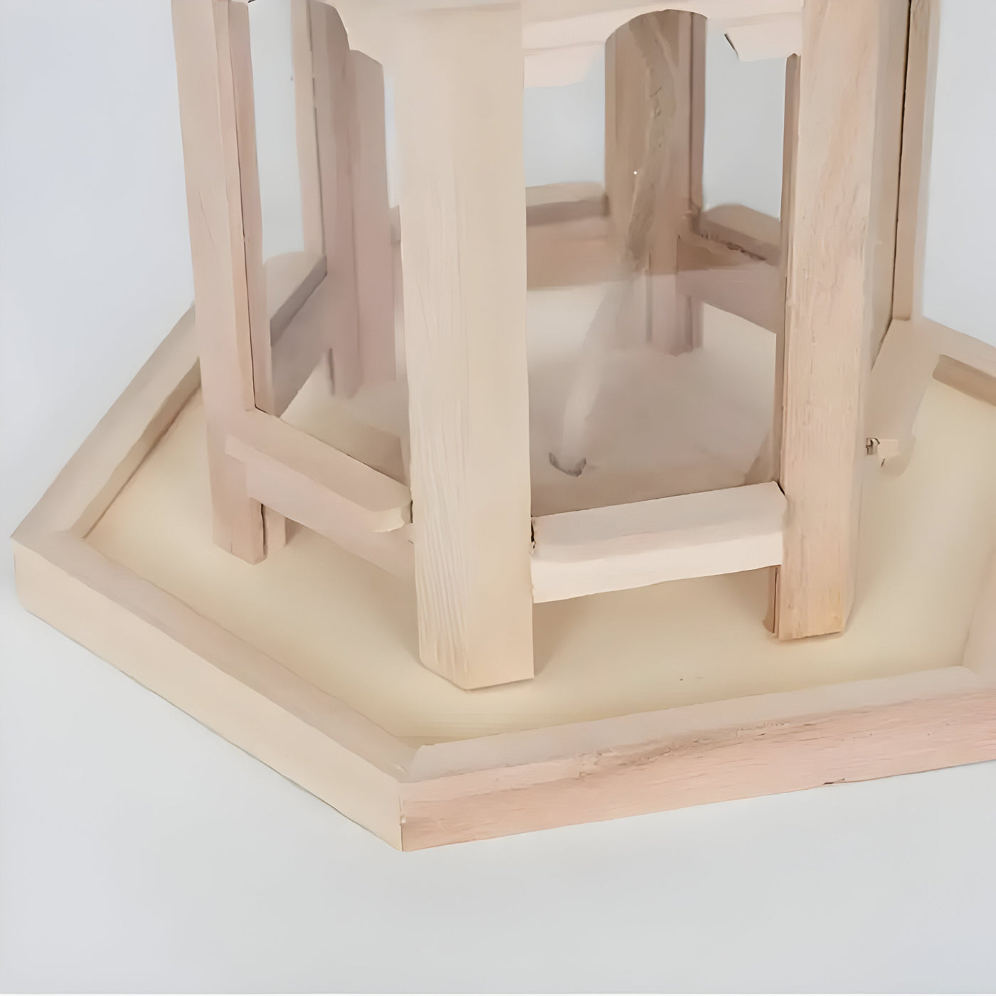 SkyPerch Nest - Bemalbares Holz hängendes Vogelhaus