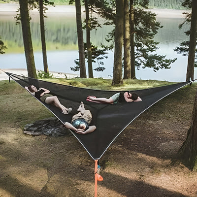 Mehrpersonen-Hängematte – Bequem und Stabil | Perfekt für Garten & Camping