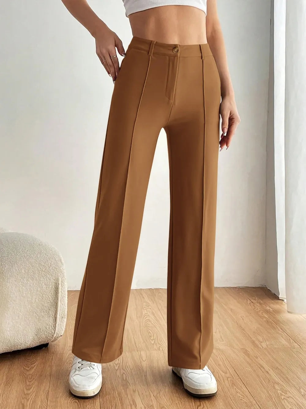 High Waist Wide Leg Pants