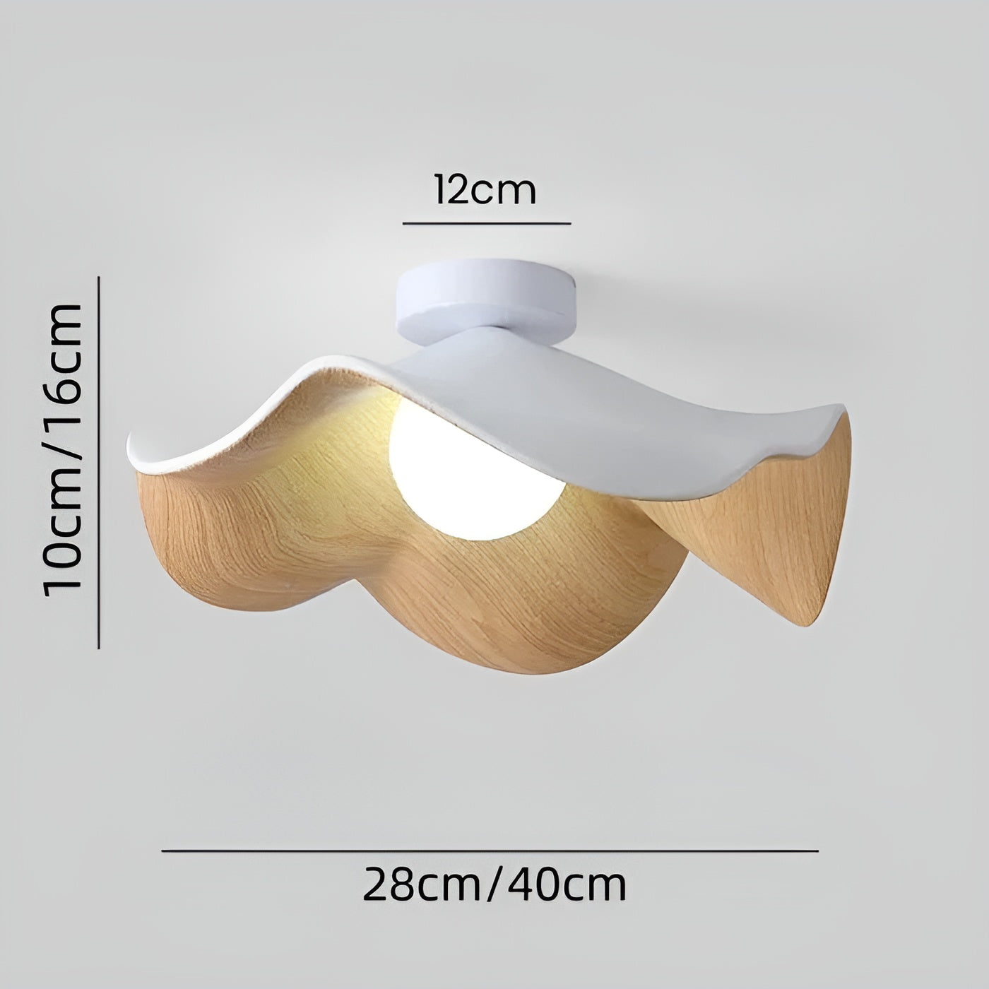 PetalBeam Light – Nordische Lotusblatt-Holz-Deckenleuchte