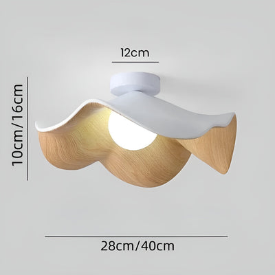 PetalBeam Light – Nordische Lotusblatt-Holz-Deckenleuchte