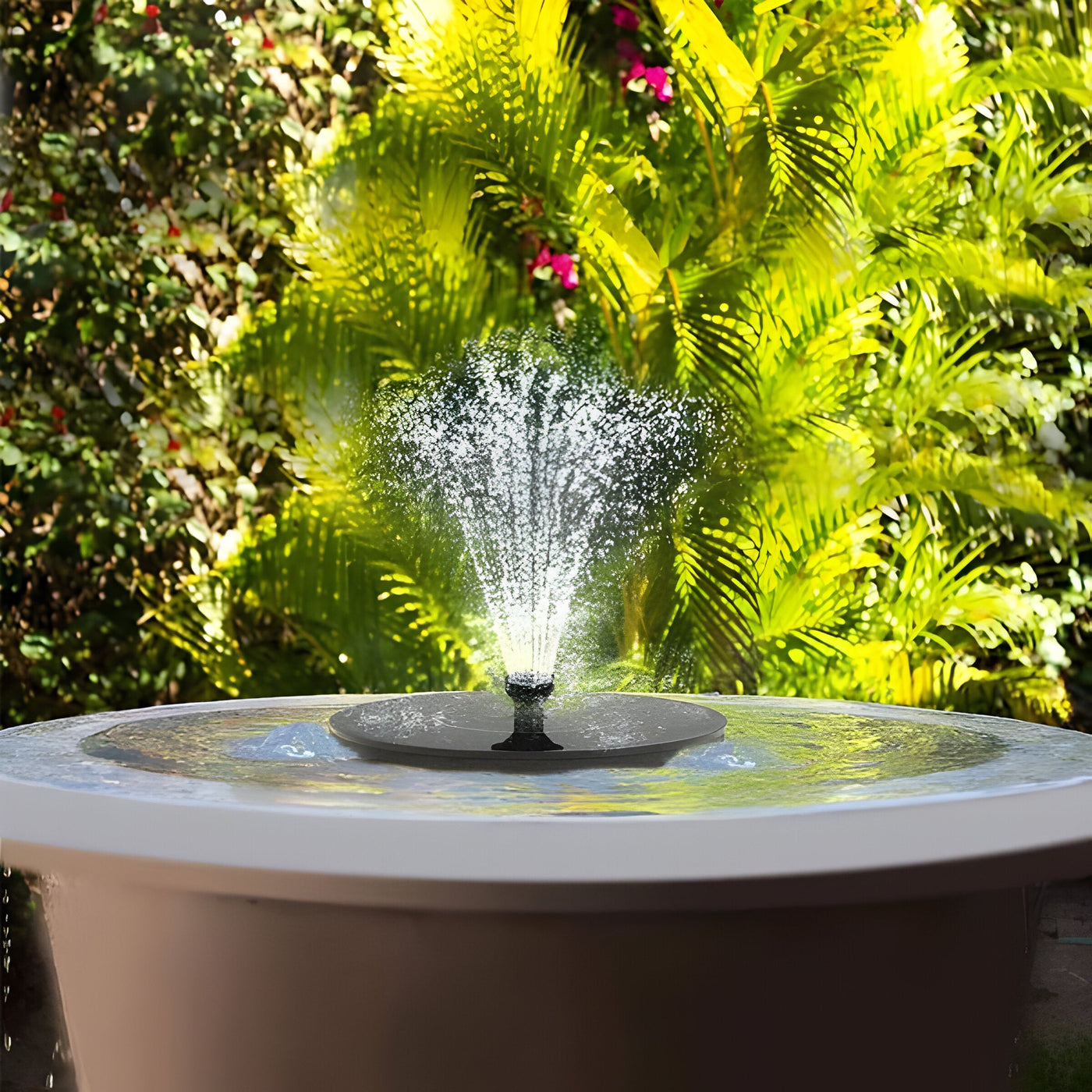 AquaBliss Rise - Solar-Wasserbrunnen für Draußen