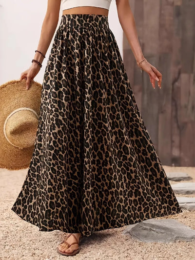Leopard Maxi Skirt