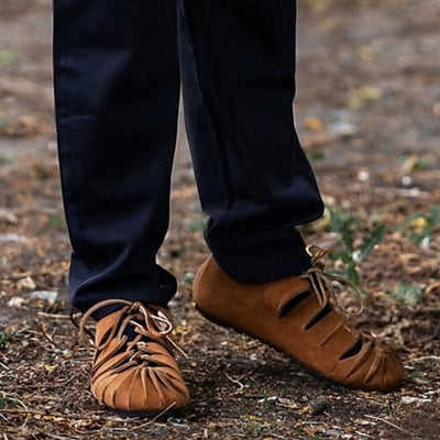 Medieval Peasant Shoes Celtic Style Lace-Ups