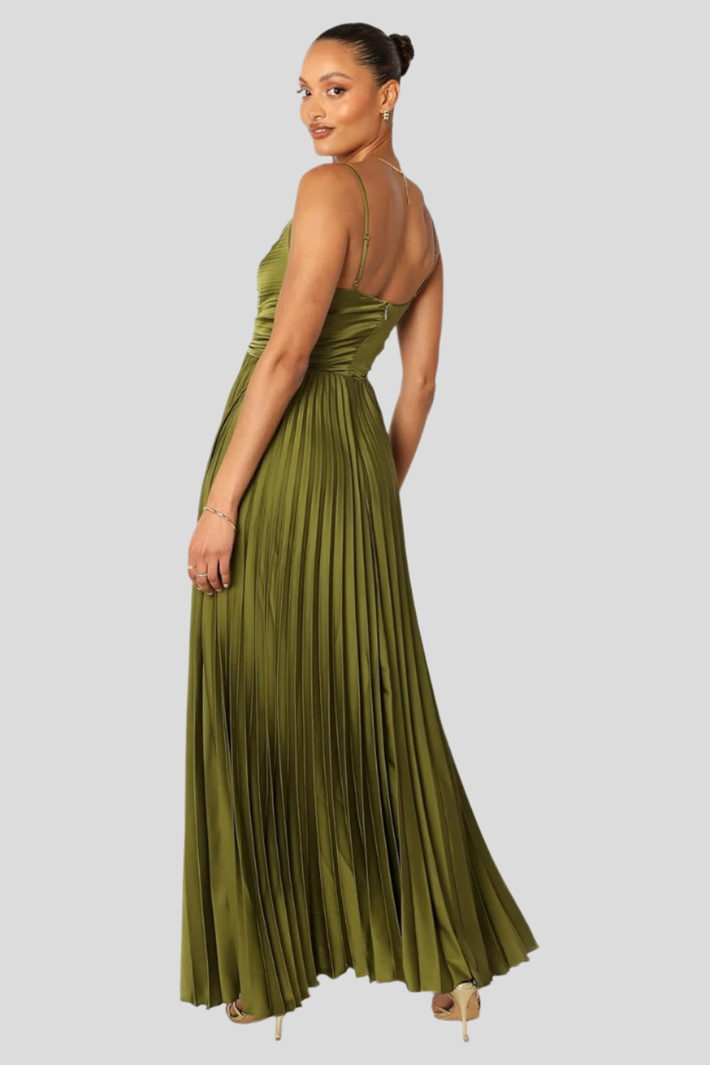 Elise – Plissierter Midikleid für elegante Anlässe