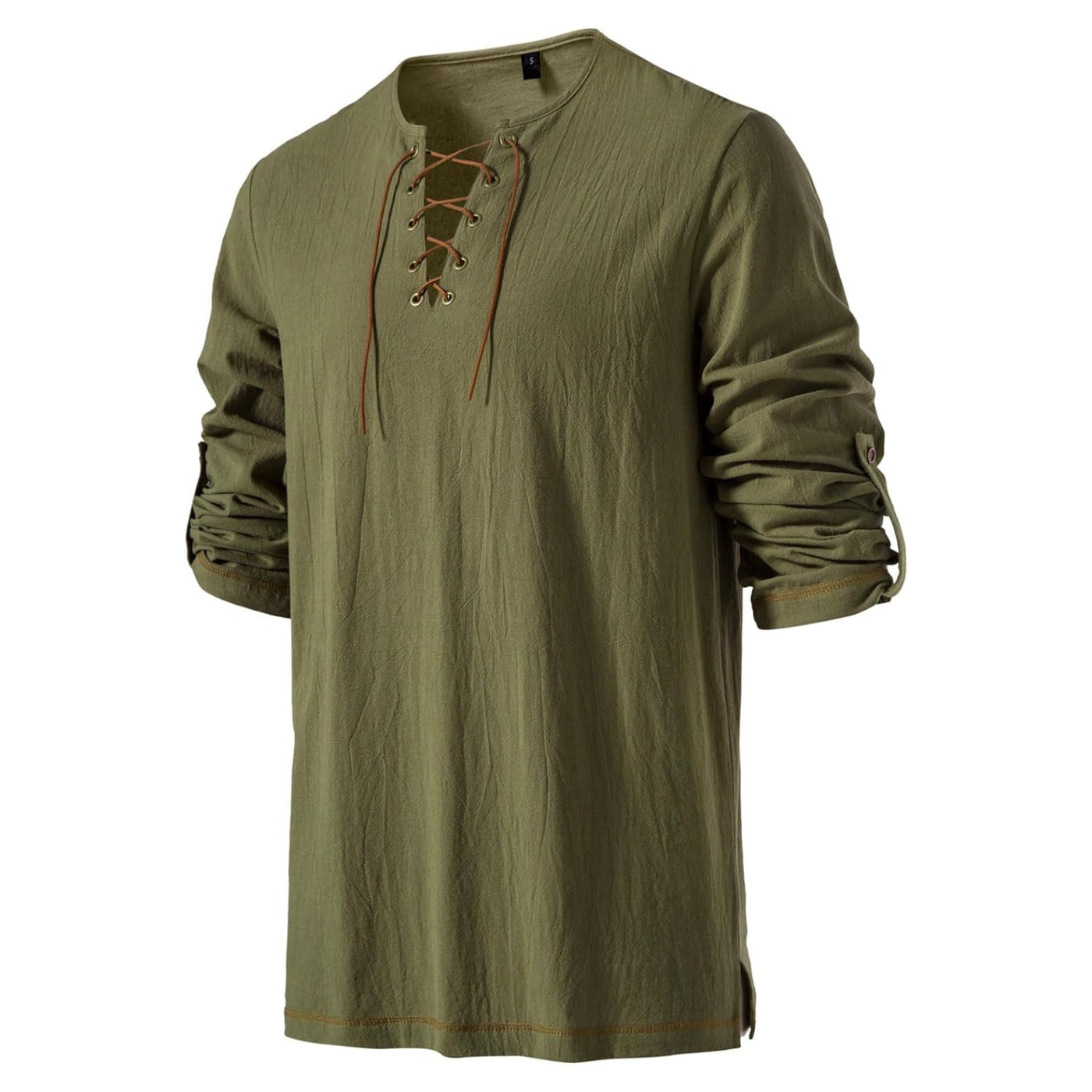 Medieval Style Lace-Up Tunic Top