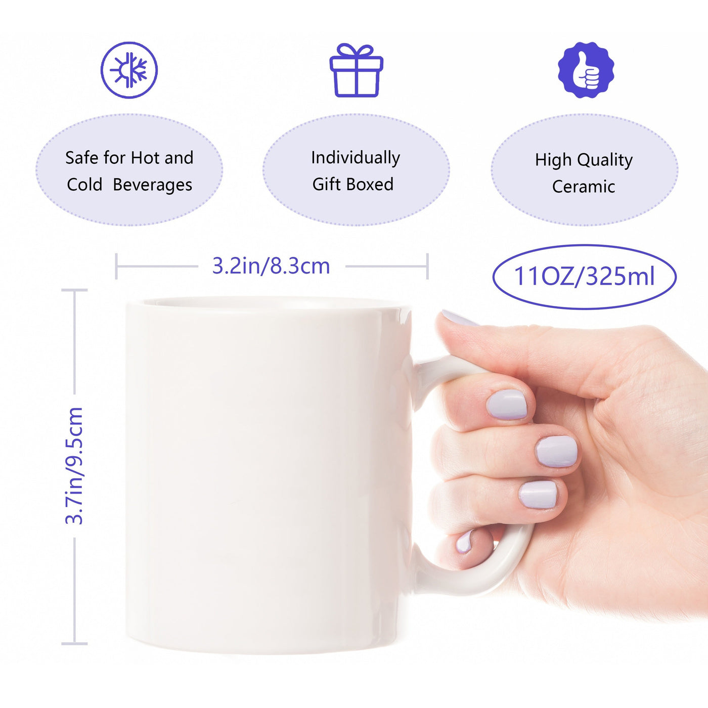 Romantische Keramik-Tasse