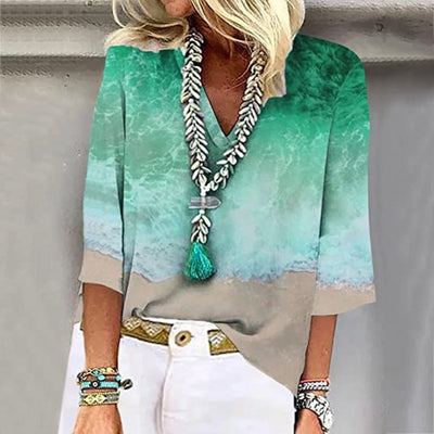 Brittley | Elegante Mehrfarbige Bluse für Damen