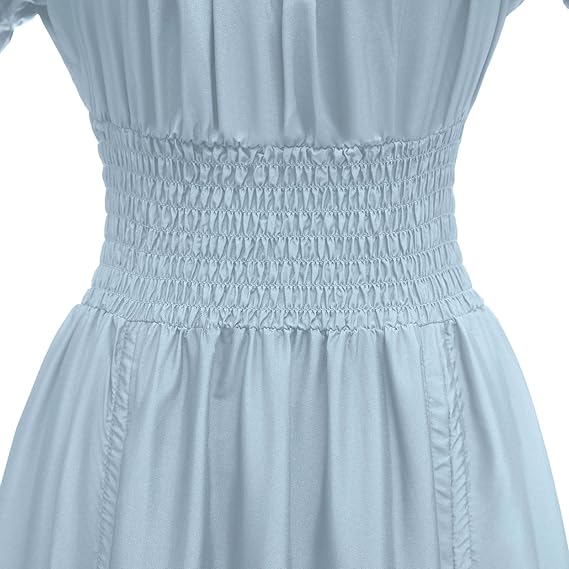 Ruffled Retro Style Women's Medieval Renaissance Dress