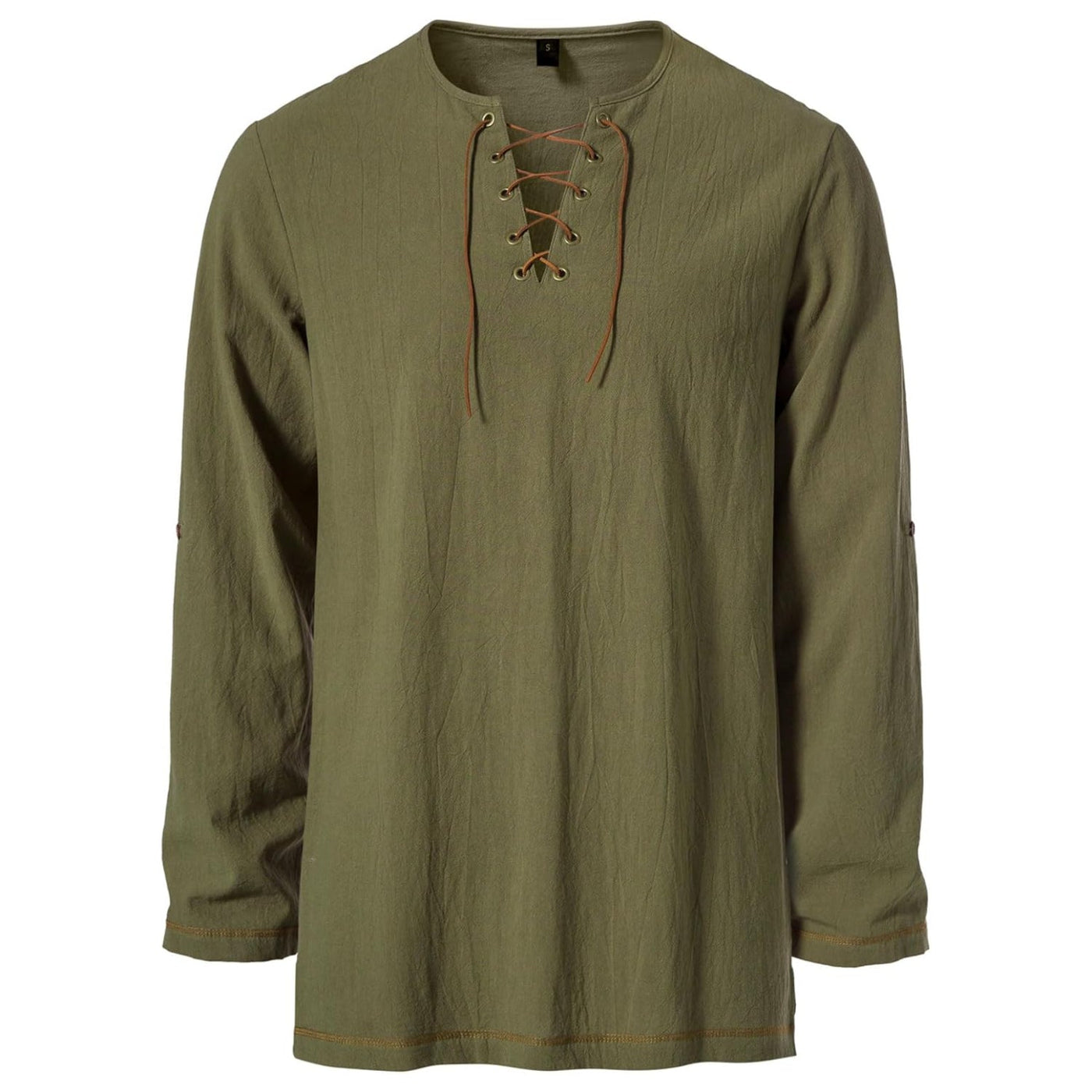 Medieval Style Lace-Up Tunic Top
