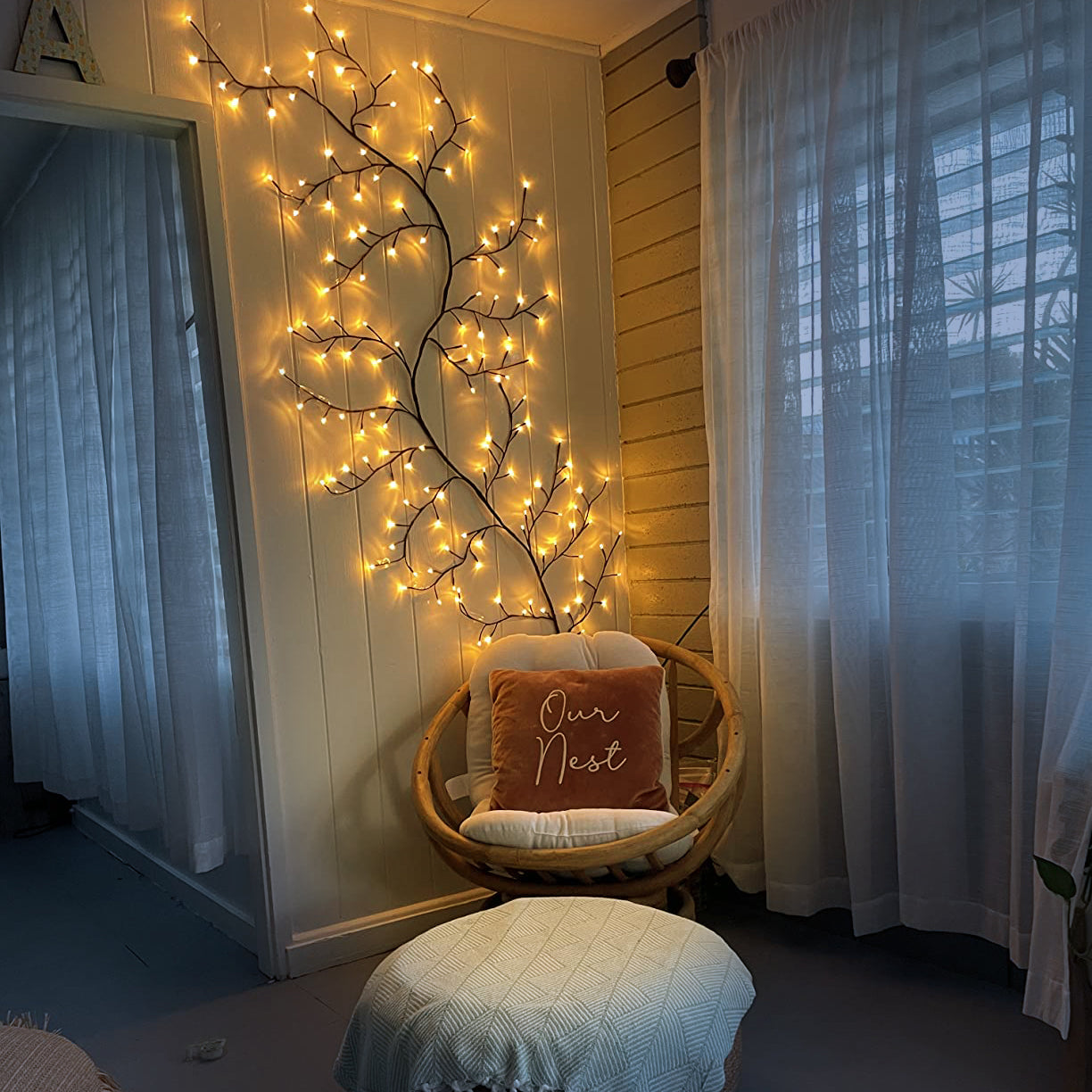 WillowGlow | Handgefertigte Weidenlampe für Beruhigende Atmosphäre